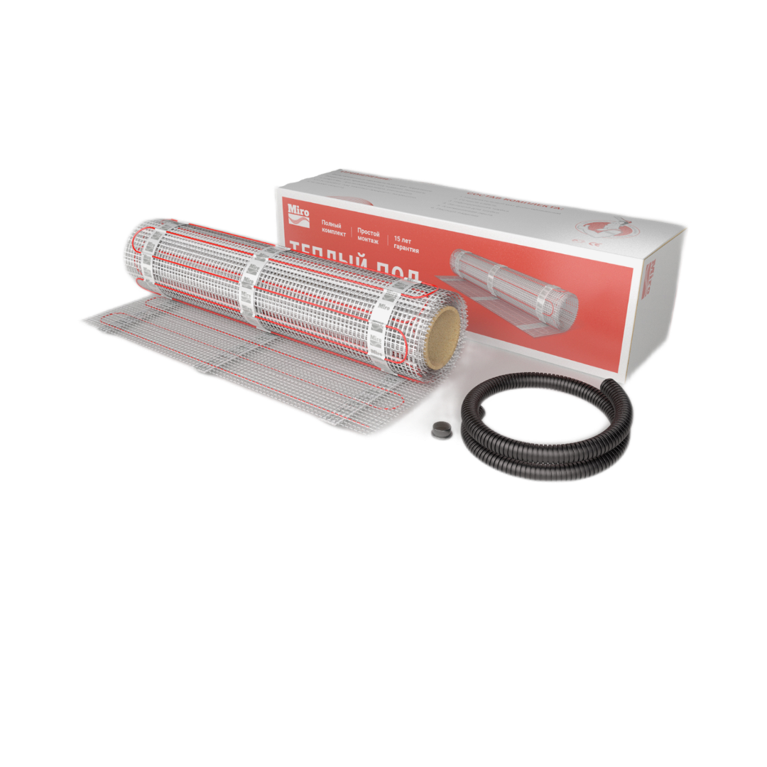Нагревательный мат Miro 10,0 м2 - 1500 Вт (150 Вт/м2)